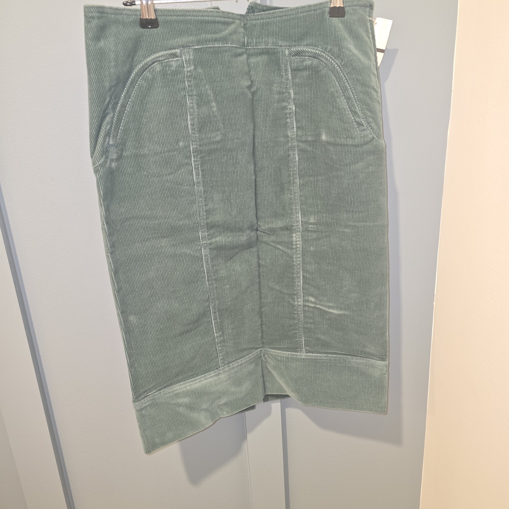 Stella McCartney Teal Corduroy Skirt